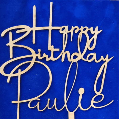 Happy Birthday cake topper
