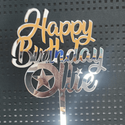 Personalised Captain America Cake topper