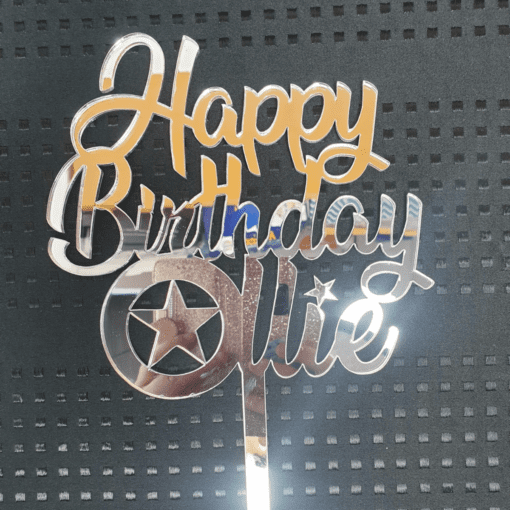 Personalised Captain America Cake topper