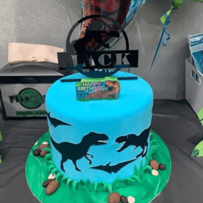 Personalised Jurassic Park Cake topper