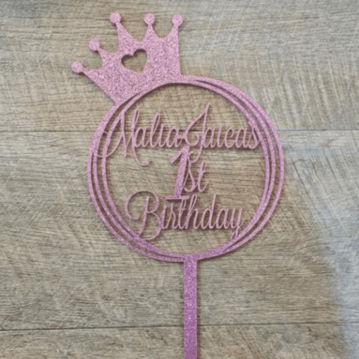 Personalised Princess cake topper - Image 3
