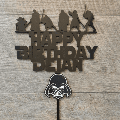 Personalised Star Wars cake topper
