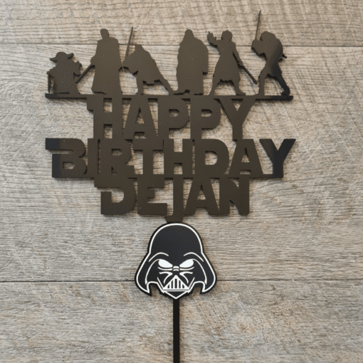Personalised Star Wars cake topper
