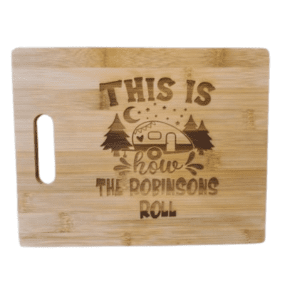 Personalised Caravan cheeseboard
