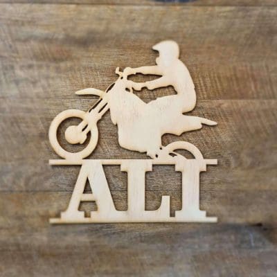 Personalised Motocross name sign