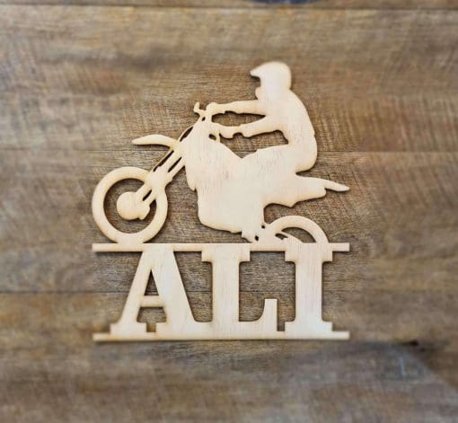 Personalised Motocross name sign