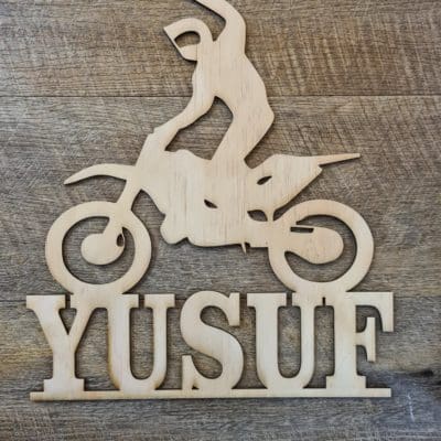 Personalised Motocross name sign