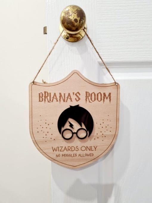 Wizards Only Harry Potter wall sign