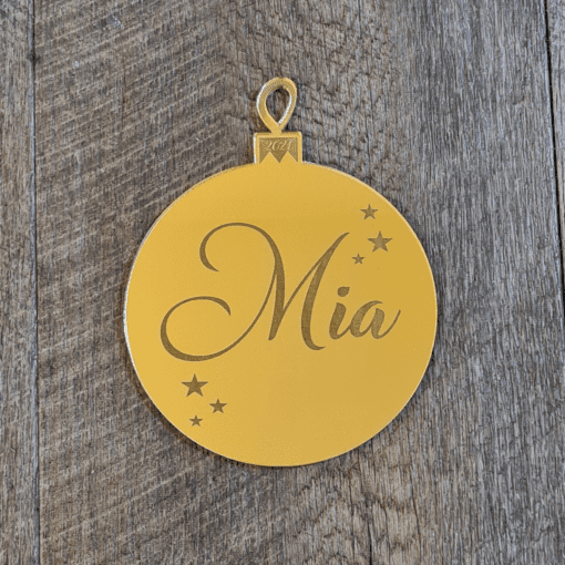 Personalised Bauble with little stars - Image 2