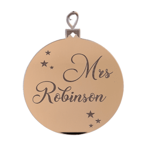 Personalised Bauble with little stars - Image 3