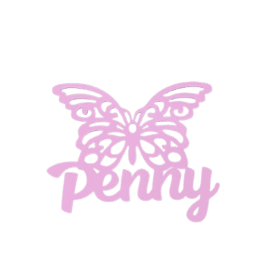 Personalised Butterfly ornament