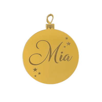 Personalised Bauble with little stars