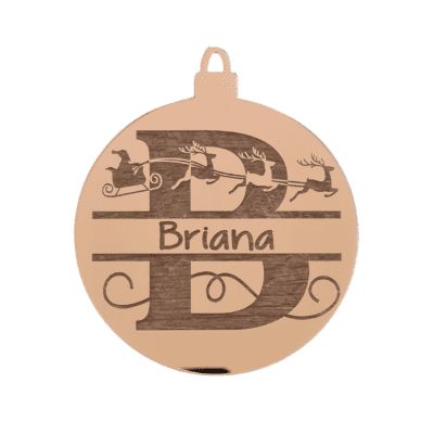Christmas Monogram Bauble