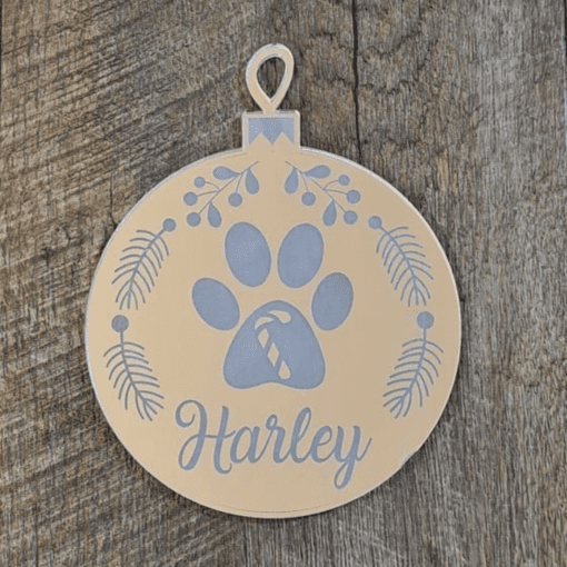 Personalised Paw print ornament - Image 2