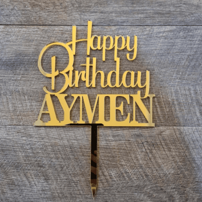 Happy Birthday Cake topper