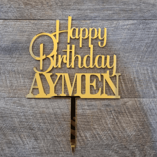 Happy Birthday Cake topper