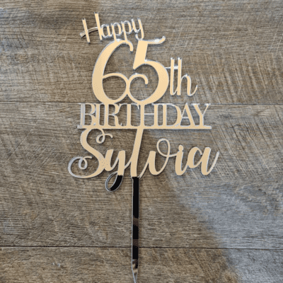Personalised Birthday cake topper