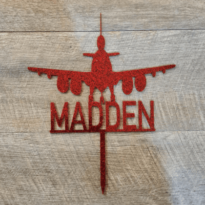 Personalised Plane cake topper