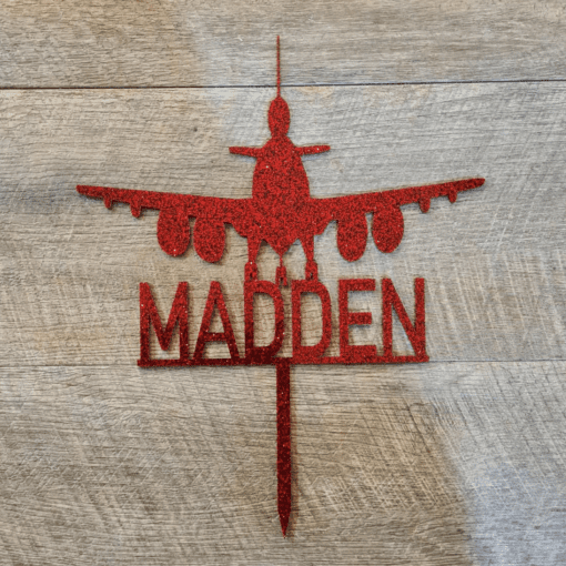 Personalised Plane cake topper