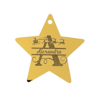 Christmas Monogram Star ornament