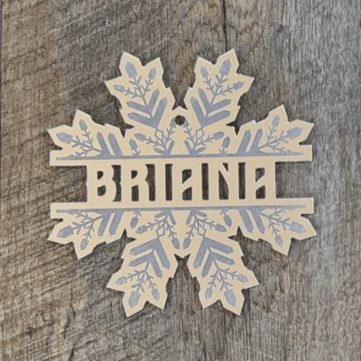 Personalised Snowflake shape