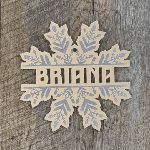 Personalised Snowflake shape