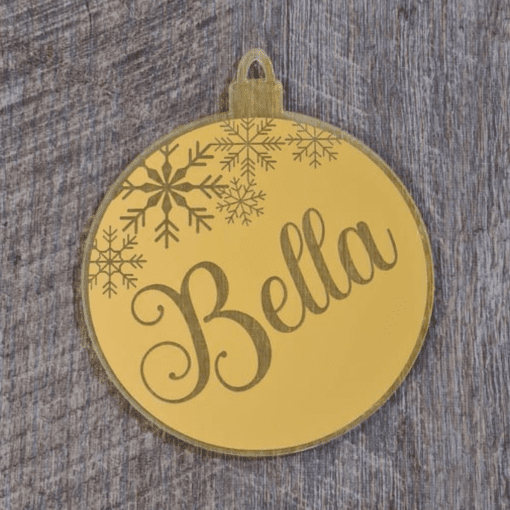 Christmas Bauble with snowflakes - Image 2
