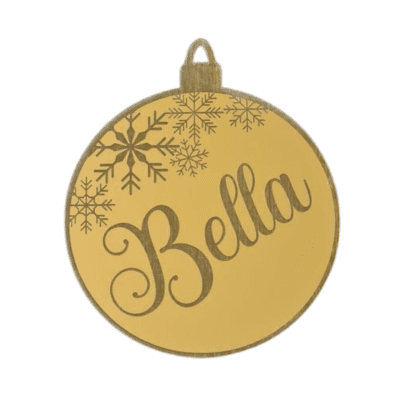 Christmas Bauble with snowflakes