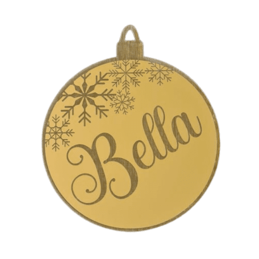 Christmas Bauble with snowflakes
