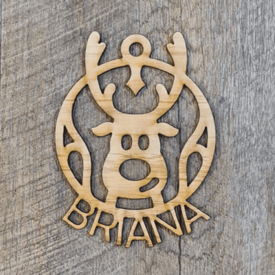 Personalised Reindeer Ornament