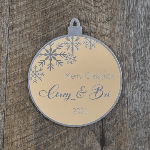 Frosted Snowflake Bauble - Image 2