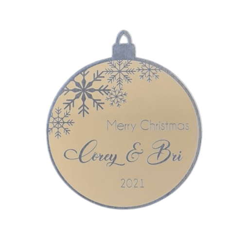 Frosted Snowflake Bauble
