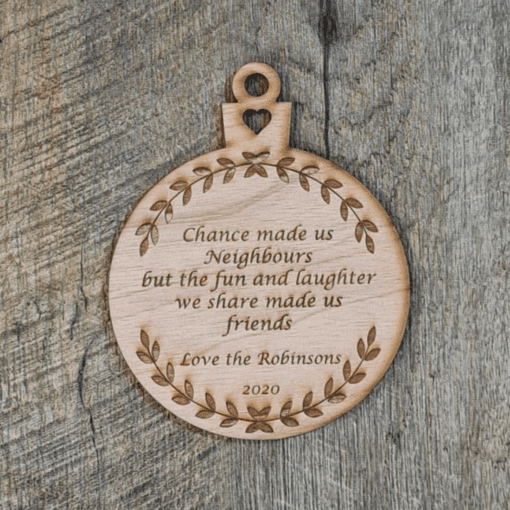 Neighbour friendship Christmas ornament - Image 2