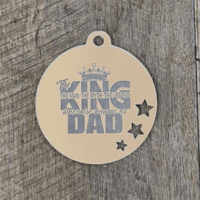 Dad The King The Myth The Legend ornament