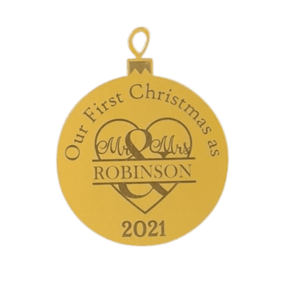 First Christmas as Mr & Mrs ornament