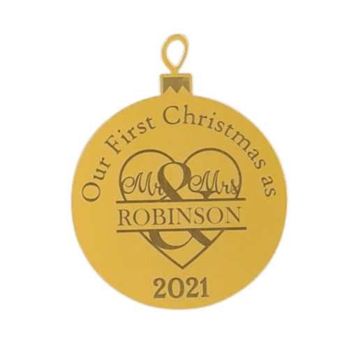 First Christmas as Mr & Mrs ornament