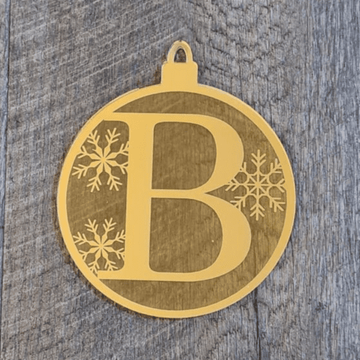 Snowflake Letter ornament - Image 2