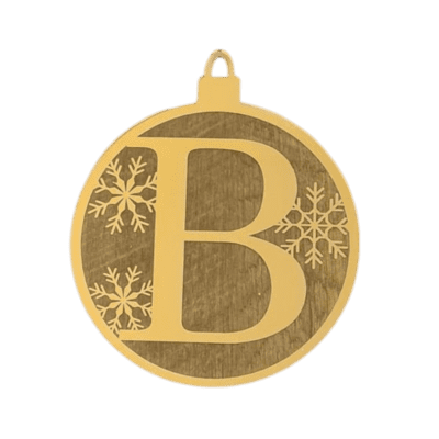 Snowflake Letter ornament