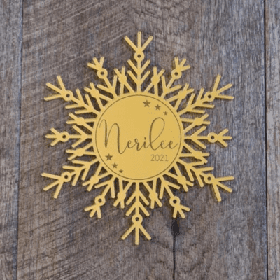 Personalised Elegant Snowflake