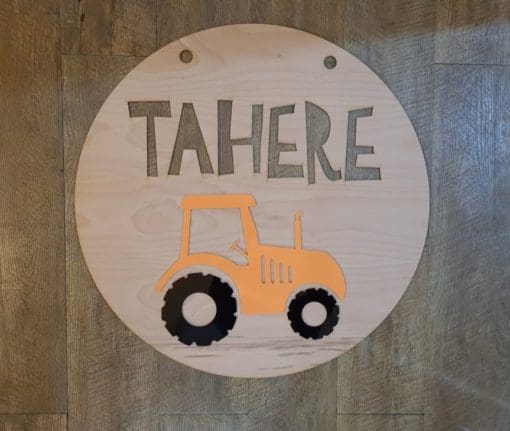 Personalised Tractor wall sign