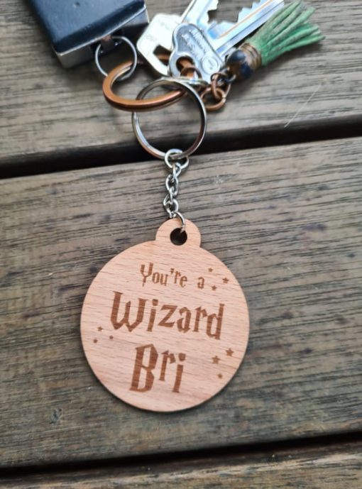 Your a Wizard Personalised Keyring - Image 3