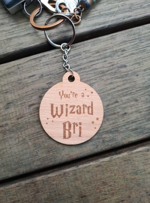 Your a Wizard Personalised Keyring - Image 2