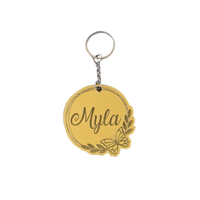Personalised Butterfly Keyring