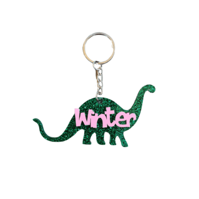 Personalised Dinosaur Keyring
