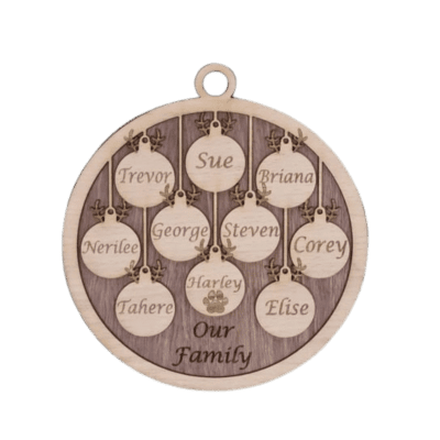 Personalised 1-10 Baubles with mini antlers