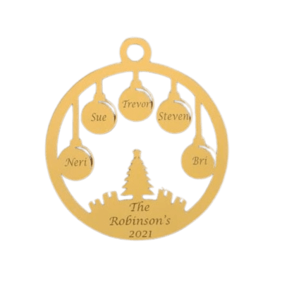 Personalised 2 -7 group Baubles