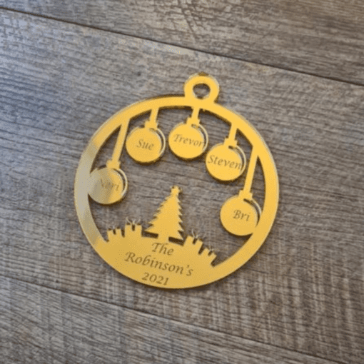 Personalised 2 -7 group Baubles - Image 3