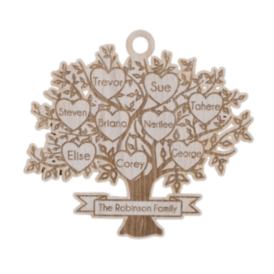Personalised 2-25 Member Family Tree
