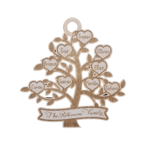 Personalised 3-10 members Family Tree
