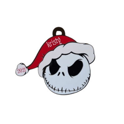 Jack Skellington with Santa hat Ornament